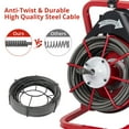 thumbnail image 3 of Drain Cleaner Machine,50FTx3/8 Inch 550W Drain Cleaning Machine Fits 2 Inch (50mm) to 4 Inch(100mm) Pipes,Auto Feed Sewer Snake Auger on Wheels for Sinks Toilets and Floor Drains, 3 of 7
