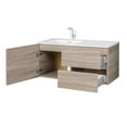 thumbnail image 4 of Cutler Kitchen and Bath Beachwood 42" Wood Wall Mount Bathroom Vanity in Oak, 4 of 6