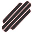 thumbnail image 1 of 4pcs Rubber Car Door Sill Scuff Covers Black Door Panel Guards Protector Trim Anti-scratch Exterior Parts Car Decor Accessories, 1 of 5