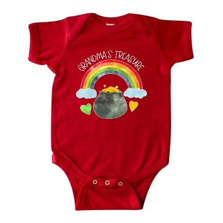 

Inktastic Grandma s Treasure St. Patrick s Day Rainbow and Gold Gift Baby Boy or Baby Girl Bodysuit