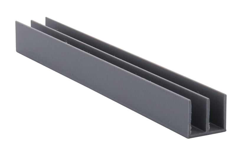CRL D718GRY Gray Upper Plastic Track for 1/8" Sliding Panels 144