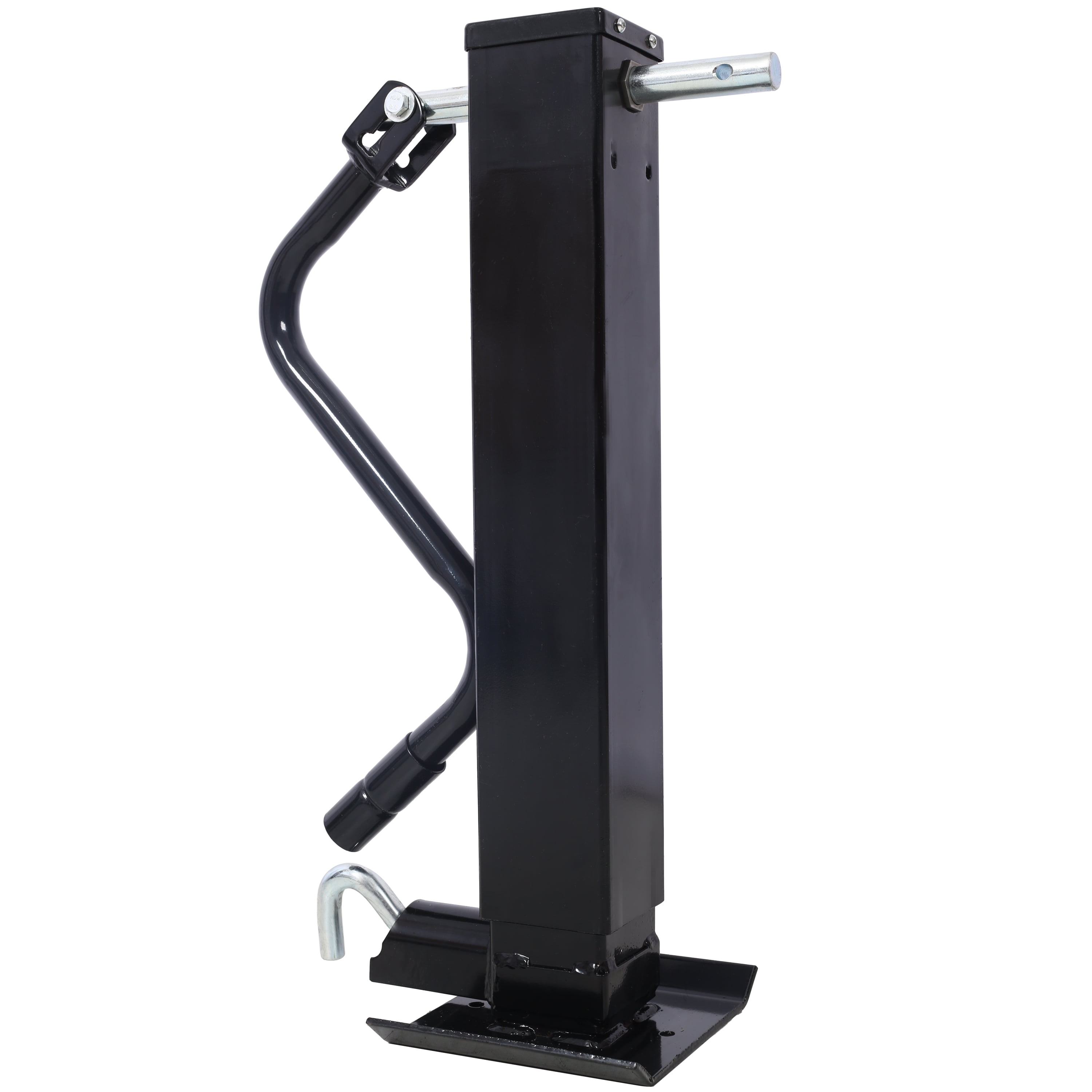 Acpouw Weld On Trailer Jack, 12,000 lbs. Capacity, Sidewind Crank, No Mount Square Jack Tube,26 Inch Travel, Heavy-Duty Square Tube