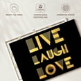 thumbnail image 6 of Elephant Stock Live Laugh Love Typography Iii Wall Art - Horizontal Canvas Wall Art - Living Room Wall Decor - Inspirational And Typography Canvas - Black And Yellow Decor - 30" x 20", 6 of 8
