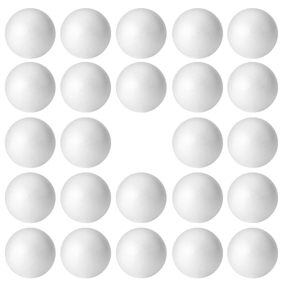 Bola de espuma Craft FFChuanhe de 4 pulgadas, 24 unidades, poliestireno blanco