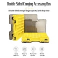 thumbnail image 4 of Double-sided Portable Lure Box Activity Compartment Fishing Bait Tackle Storage yellow, 4 of 8