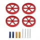 thumbnail image 2 of Impresora 3D Kit de nivelación aleación aluminio rojo tuercas varilla calefacción primavera cama caliente Accesorios, 2 of 8