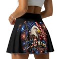 thumbnail image 4 of HELLHERO Built-in Shorts Athletic Skort, Eagle 250 Years Built-In Safety Shorts 2 Side Pockets Tennis Skirt for Outing Yoga Daily Wear, 4 of 10