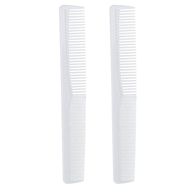 Peinetas de peluquería de plástico antiestático 5pcs peines de pelo de diente para herramientas de cuidado del cabello de salón y hotel (blanco)