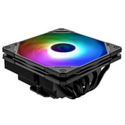 ID-COOLING IS-55 ARGB CPU Cooler Low Profile 57mm Height CPU Air Cooler ARGB 5 Heatpipes 120x120x15mm Slim Fan, CPU Fan