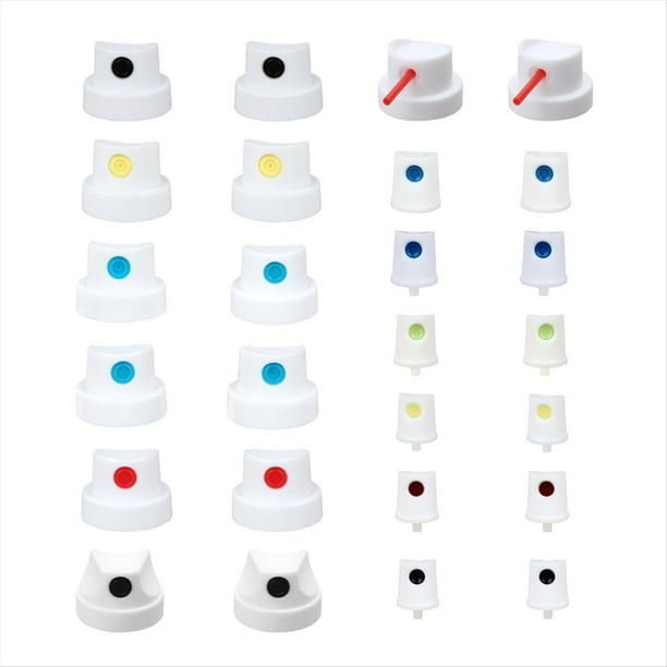 Juego de Tapas para Boquillas de Pintura en Aerosol, 26 Puntas de Repuesto Universales, Kit de Boquillas Universales Master Cap Collection para Latas de Aerosol.