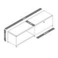 thumbnail image 2 of Cottinch Floorstanding Accent Cabinet,Metal Storage Cabinets with Door,Open Cube Storage Organizer for Living Room Bedroom,White, 2 of 4