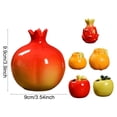 thumbnail image 3 of Large Orange Vase for Flowers, Decorative Ceramic Fruit Vase, Fruit Flower Pot, Fruit Shaped Planter Pot for Table Centerpiece, Home, Coffee Table, Office, Garden, Balcony, Kitchen, Spring Decor,, 3 of 8