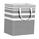 thumbnail image 5 of Cesta de lavandería grande plegable con asas, organizador de juguetes y ropa. 100ml y gris ancho, 5 of 9