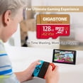 thumbnail image 5 of Giga 128 Go Micro SD, 4K Game Pro, Compatible Nintendo Switch, Application A2 Run, Enregistrement Vidéo 4K, R/W jusqu'à, 5 of 5