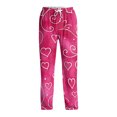 thumbnail image 4 of Fgvctg Valentine's Day Men's Pajamas Trendy Sleepwear Wide Leg Pajama Heart Print High Waisted Pjs Pants Stretch Spring Drawstring Lounge Pants with Pockets Pink 2XL, 4 of 6