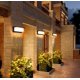 thumbnail image 4 of Aplique de pared LED de 12 W Lightess para exteriores, impermeable, IP66, antracita, cuadrado, aplique de pared de metal, aplique de pared para exteriores, luz LED blanca cálida para balcón, cenador,, 4 of 4