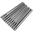 thumbnail image 1 of 10Pcs 1/4 Inch Hex Screwdriver Bit,100mm Long,Magnetic Screwdriver Bit Set,Slotted Flat Tip/Phillips Head/Hex Head, 1 of 4
