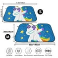 thumbnail image 3 of Kdxio Cool Unicorn Star Golden Print Windshield Sun Shade,UV Rays and Sun Heat Protection,Sunshade for Car Windshield,Car Shade Front Windshield - Medium, 3 of 6