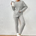 thumbnail image 2 of Bovxnpu Two Piece Sets for Women Fall Outfits, Women's Oversized Lounge Set Pullover Top Long Pants Lounge Matching Sets Sweatsuit Tracksuit, 2 of 7