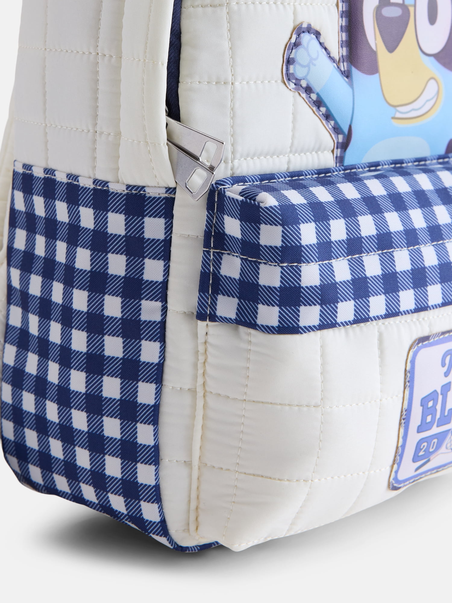 Bluey Girls 10" Mini Quilted Backpack, Blue