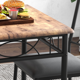 thumbnail image 5 of Garvee Conjunto de Comedor de 3 Piezas para 2 Personas, Mesa de Cocina con Estructura Metálica y 2 Sillas Tapizadas, Diseño que ahorra espacio, para Espacios Pequeños, Apartamento, Estilo retro, 5 of 7
