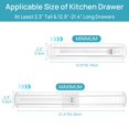 thumbnail image 2 of Separadores de cajones Vtopmart Kitchen ajustables de 2,3 cm, paquete de 8, 2 of 7