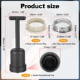 thumbnail image 2 of Uxcell G9 Light Socket Rings Kit, 8 Plastic/Zinc Alloy Replacement, 95mm 2 color, 2 of 6