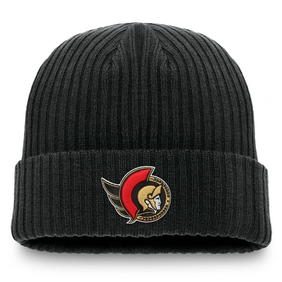 Men's Fanatics Black Ottawa Senators Component Cuffed Knit Hat