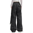 thumbnail image 5 of Fashion Sweatpants for Womens Elastic Waist Plus Size Mid-waist Pocket Overalls Casual Pants In Spring And Summer Save to 65% off!, 5 of 5
