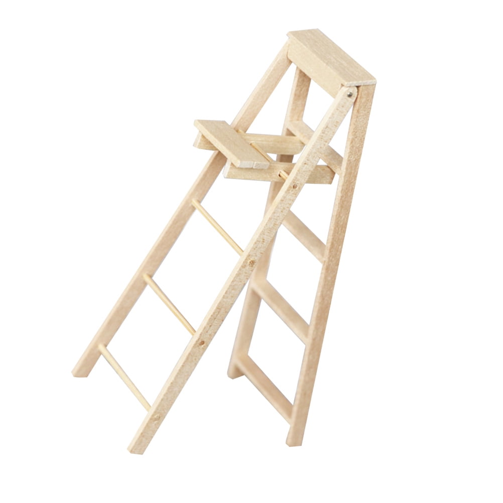 GETAJGHSD Beige Mini Ladder Adornment for Decoration Made of Durable Plastic Easy to Store Foldable Design 1pc