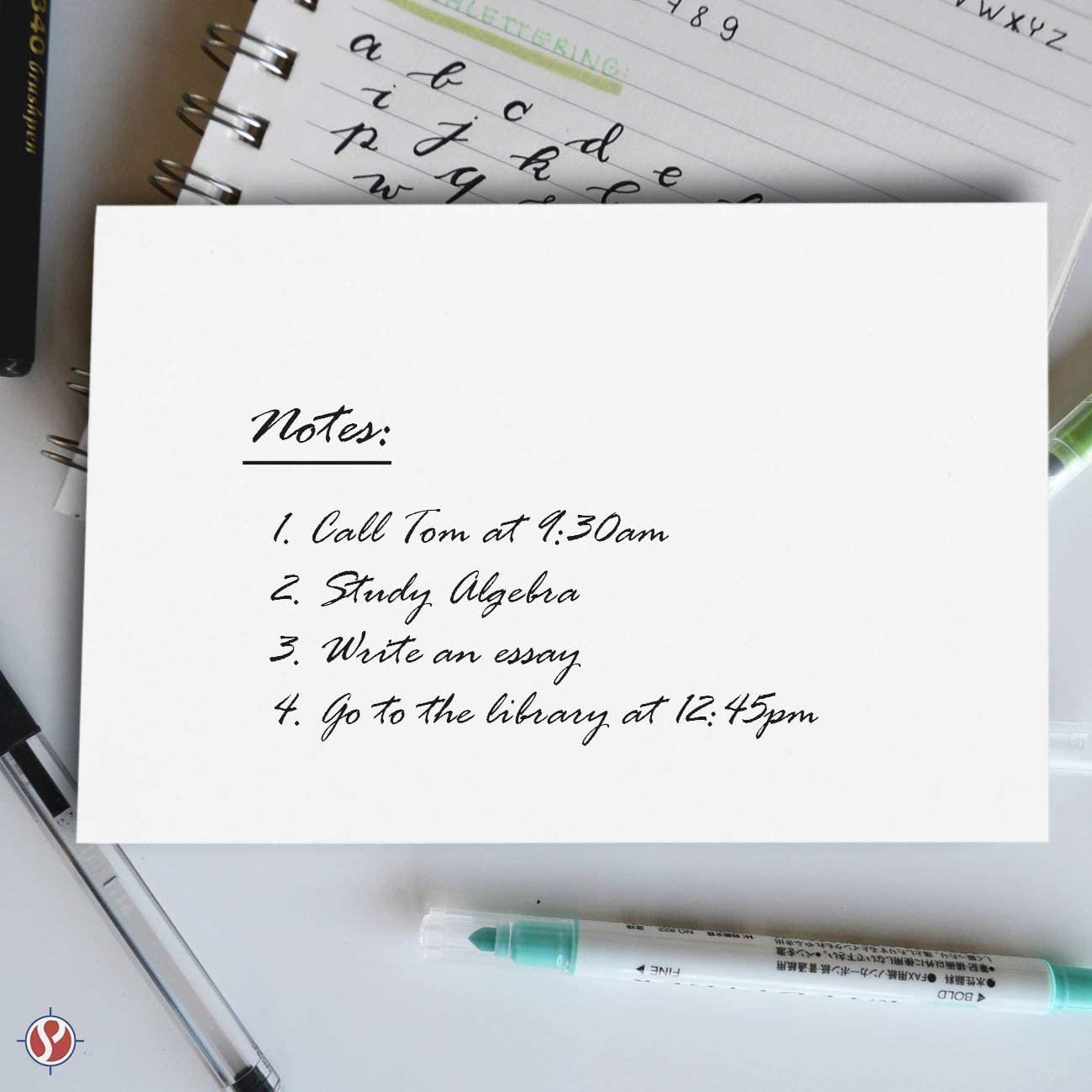Blank Index Flash Note Cards | 80lb Heavyweight Thick White Cover Stock. 100 Cards Per Pack | 8 x 10