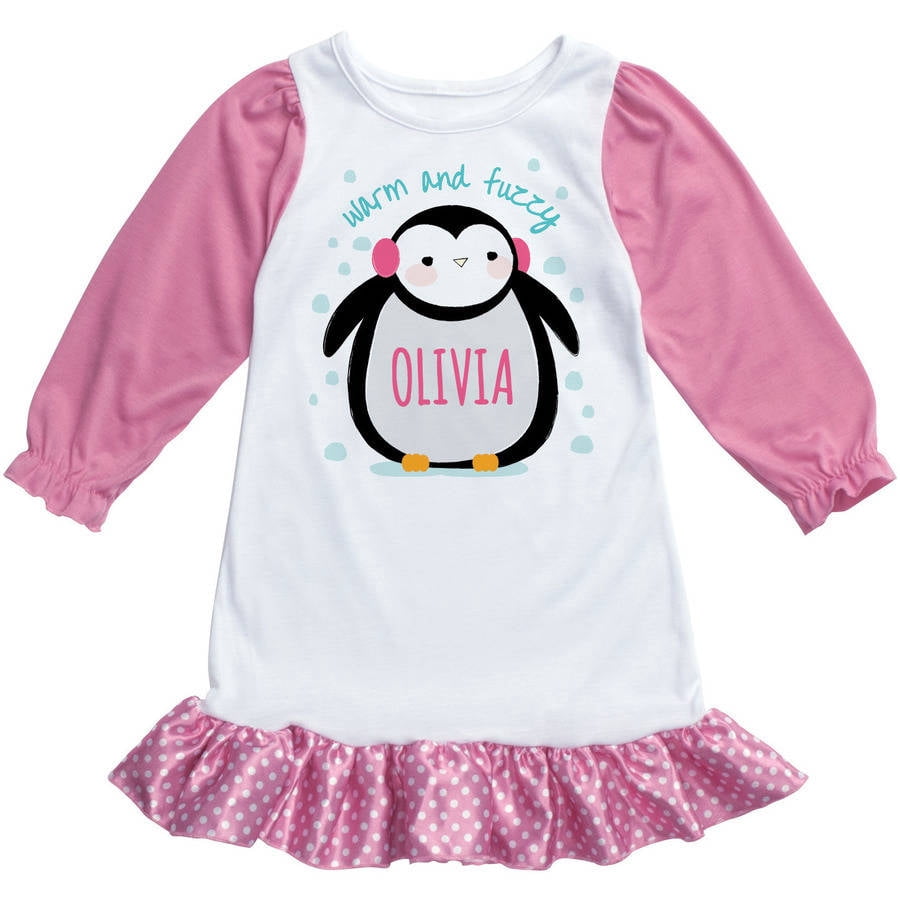 Personalized Penguin Youth Nightgown - Walmart.com