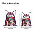 thumbnail image 4 of Friday Night Funkin' Drawstring Backpack, Lightweight Gym Bag, Water-Resistant String Bag for Sports, Travel, Swimming, Beach, 4 of 9