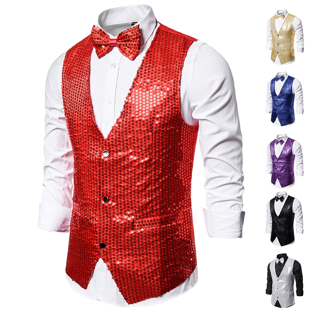 red and silver tuxedo
