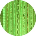 thumbnail image 1 of Ahgly Company Indoor Round Southwestern Green Country Area Rugs, 3' Round, 1 of 1