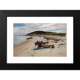 thumbnail image 2 of Herman Hartwich 18x12 Black Modern Framed Museum Art Print Titled - Cape Cod, Beach (1894), 2 of 5