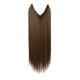 thumbnail image 1 of Extensiones de pelo con alambre oculto en diadema real larga, gruesa, lisa y rizada para mujer, 1 of 5