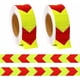 thumbnail image 1 of Cinta reflectante autoadhesiva amarilla de 2 piezas con flecha, cinta de advertencia, para señales de tráfico, molduras de puertas, vehículos, cascos, puertas (15 x 5 cm),, 1 of 5