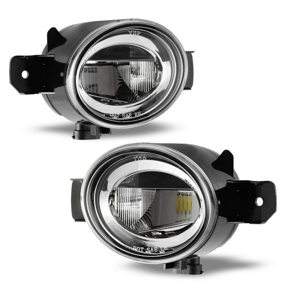 LED Fog Lights for 04-16 Nissan Sentra Clear Lens Replacement Lamps Left Right