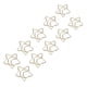 thumbnail image 4 of 10 Clips De Papel, Clip De Papelería, 10 Clips De Papel Con Revestimiento De Plástico, Galvanoplastia, Estrella Y Luna, Clips Divertidos Para Marcar Libros, Clip Dorado, 4 of 7