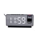 thumbnail image 2 of Reloj digital Methold con acabado de espejo blanco y luz LED, 2 of 6