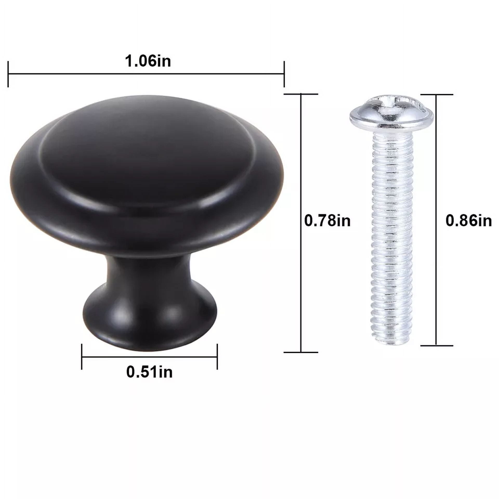 20 X Cabinet Knobs Stainless Steel Door Handles Drawer Kitchen Pulls Matte Black