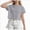 A34-Grey, variant on Girls Crop Tops Summer Short Sleeve T Shirts Kids Square Neck Slim Fit Basic Tee 6-12 Months 12-24 Months 2t 3t 4t 5t 6t 7t 8t 9t Children