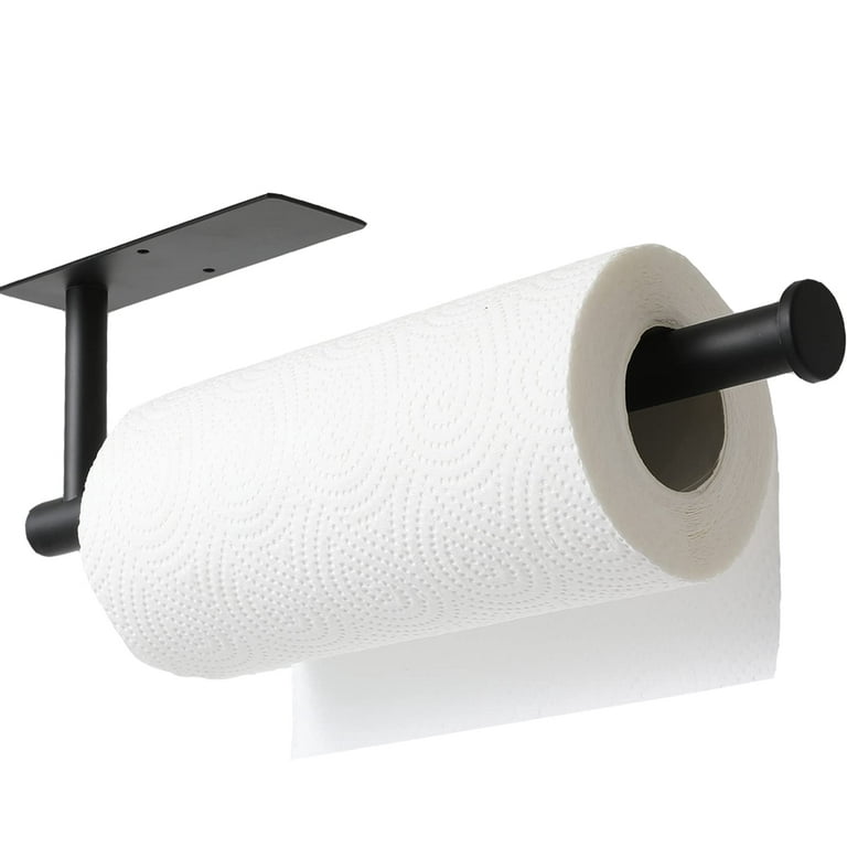 Toilet Paper Holder 3M Self Adhesive Black Bathroom Paper Towel Roll  Holder, Toilet Roll Holder Lavatory Dispenser SUS 304 Stainless Steel  Kitchen