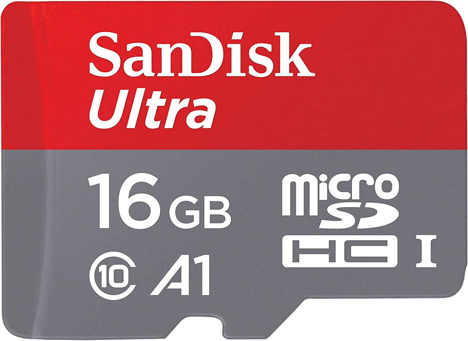 SanDisk 16GB Ultra microSDHC UHSI Memory Card with Adapter 98MB/s