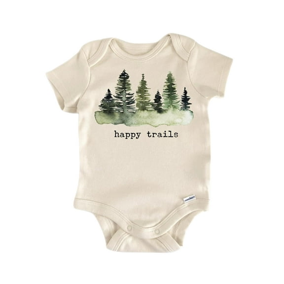 Happy Trails Adventure Newborn Baby Bodysuit