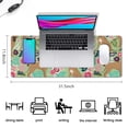 thumbnail image 5 of Long Mouse Pads for Desk,Boxer Dog and Flower Florals Desk Mats on Top Of Desks, Desk Mouse Pad Extra Large with 3mm Non-Slip Base and Stitched Edge for Gaming,Office,Work,Home 31.5"x11.8", 5 of 6