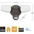 thumbnail image 3 of HALO Outdoor LED Flood & Security Light - Motion Activated Dusk to Dawn 2372 Lumens Bronze ESF2A4MB, 3 of 7