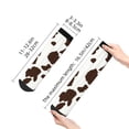 thumbnail image 4 of Sigee Brown Cow for Crew Soft Moisture-wicking Socks ,Cushion Moisture Wicking Boot Socks for Men and Women, 4 of 7