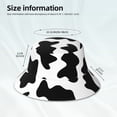 thumbnail image 3 of Xecao Milk Cow Print Men and Women Night Reflective Hat Runner Cap Visor Bucket Hat Boonie Cap, 3 of 6
